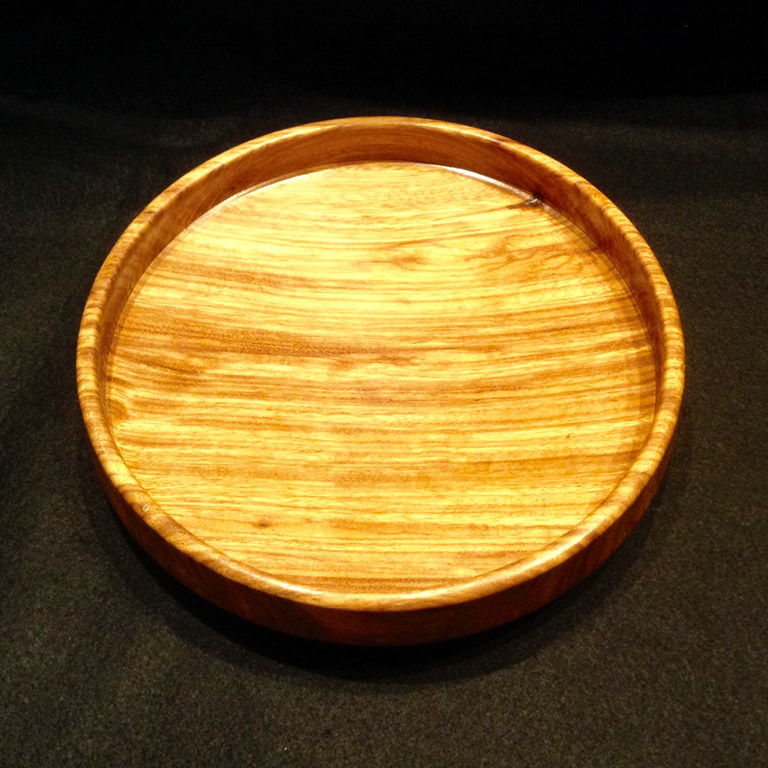 Shallow bowl - Zebrano